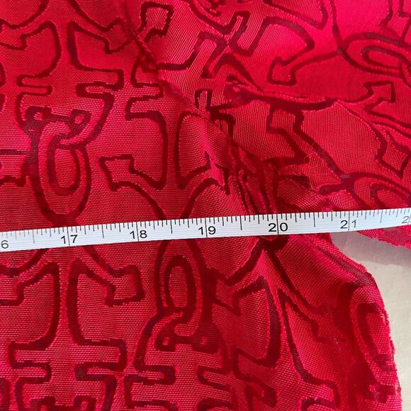 Alfred Dunner Semi-Sheer Red Button Down Blouse, 3/4 Sleeve, Anchors, Cruise L - Picture 10 of 14